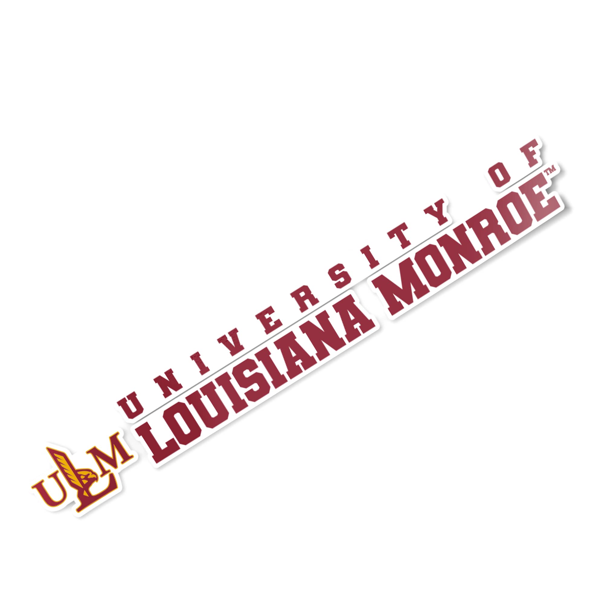 ULM Warhawks Vinyl Decal Sticker - 8 Inch Desert Cactus Design with University of Louisiana Monroe Logo - Perfect for Laptop, Water Bottle, Car & Scrapbook - Show Your School Spirit Anywhere!