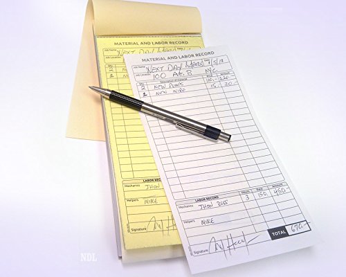 2-Part Carbonless Copy Paper Notebooks - 10-Pack for Business, Office, and Restaurant Use - Perfect for Receipts, Invoices & Work Orders