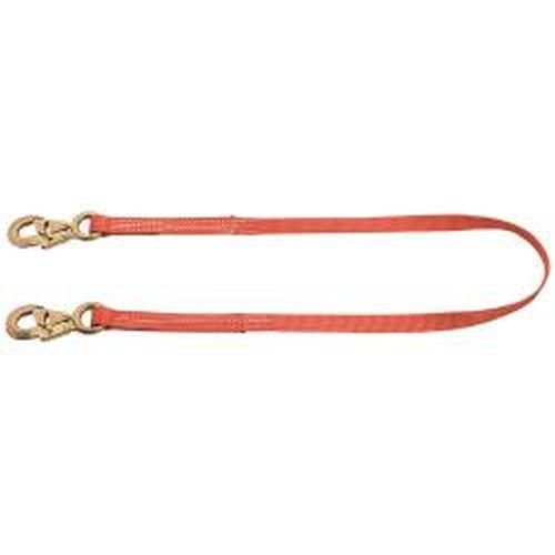 Klein Tools 87431 5-Foot Fixed Length Nylon Webbing Lanyard - Heavy Duty Safety Tether for Tools & Equipment at Construction Sites