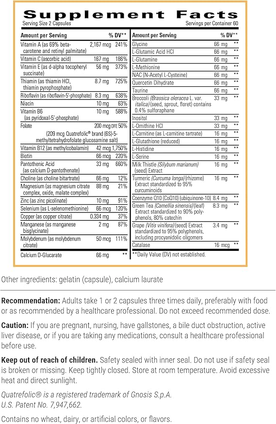 Integrative Therapeutics Detoxication Factors - Liver Support & Toxin Removal Supplement for Detox & Cleansing - Ideal for Post-Holiday, Weight Management & Wellness Routine