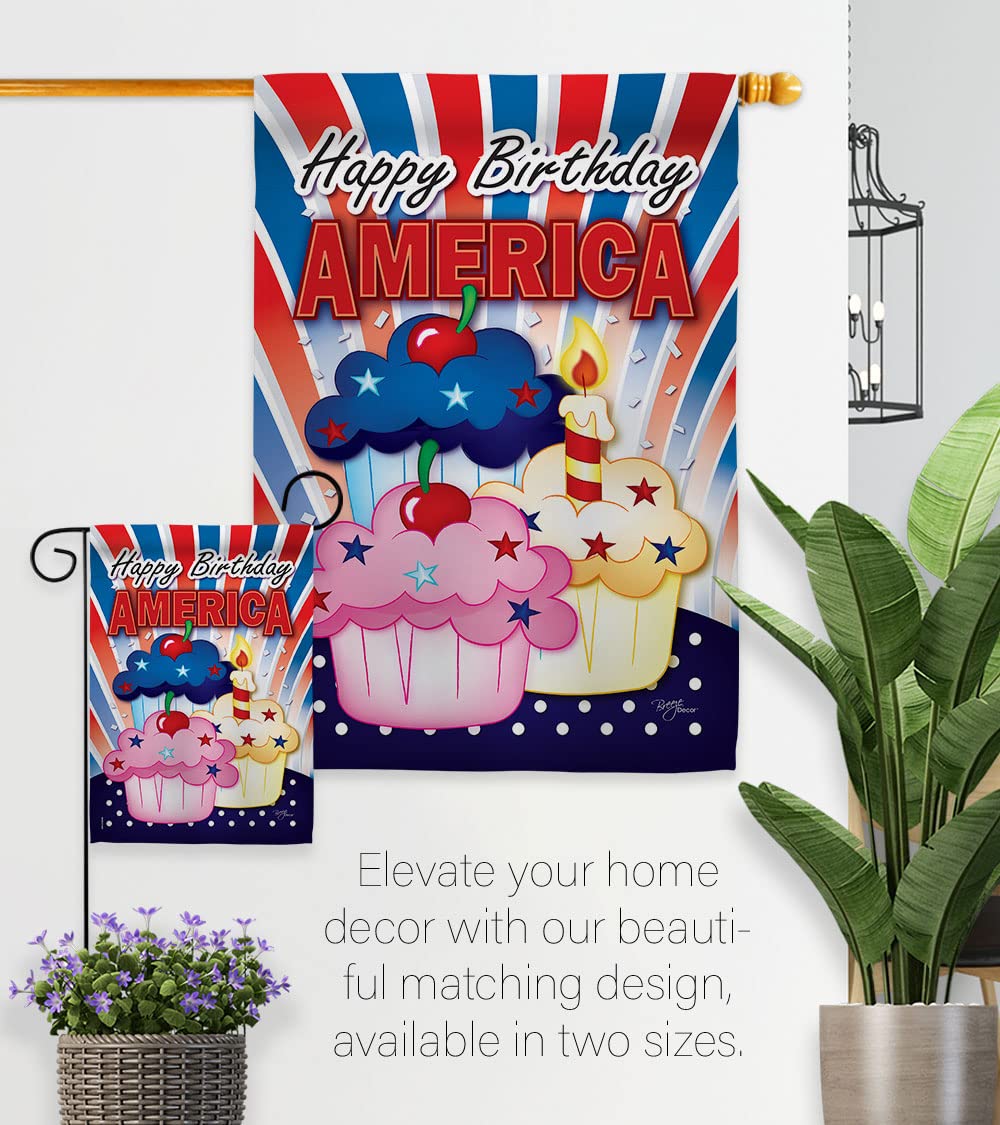 American Cupcake Patriotic House Flag Set - 28