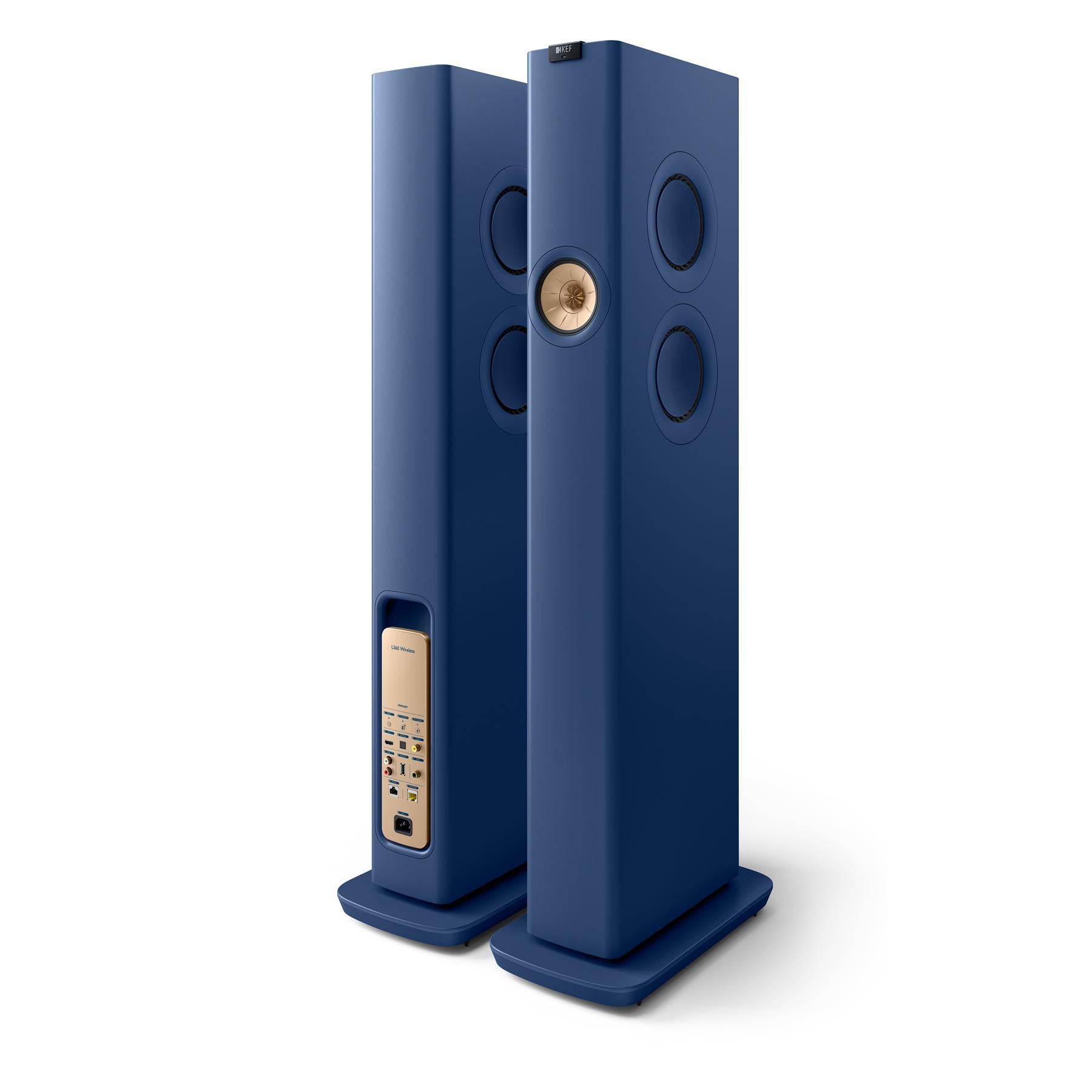 KEF LS60 Wireless HiFi Speakers (Pair) - Premium Sound Quality for Home Theater & Music Listening | Open Box Special