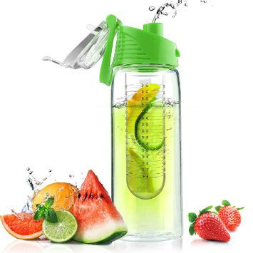 Asobu Flavour It 2 Go - Premium Portable Water Bottle with Flavor Infuser - Perfect for Gym, Hiking, Work & Travel Hydration