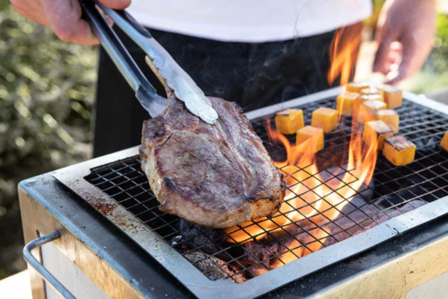 Kasai Konro Grill Replacement Mesh - Medium Wide Size for Japanese Charcoal Grilling | Perfect for Yakitori, Yakiniku & Outdoor BBQ Cooking