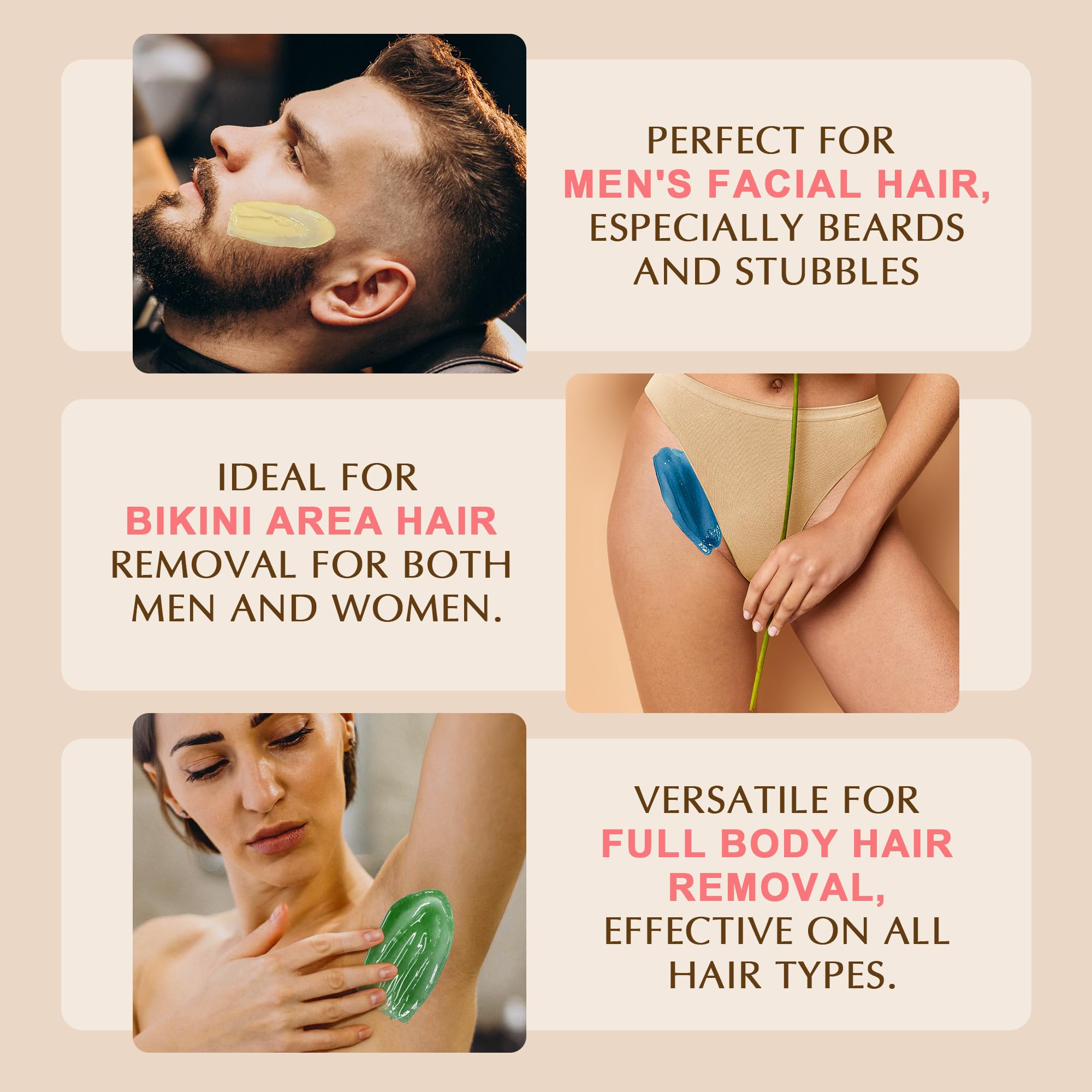 Premium Digital Waxing Kit with 1lb Rose Hard Wax Beads for Home Use - Brazilian, Bikini, Facial, Leg & Full Body Hair Removal | Professional Waxing Solution for Smooth Skin at Home & Salon