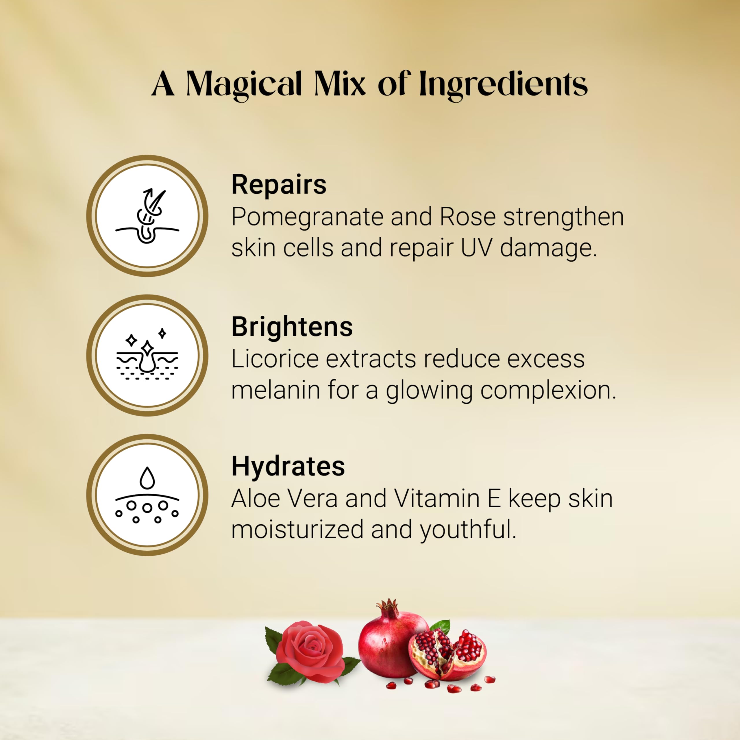 JIDEN Brightening Body Lotion with Pomegranate & Rose Extract - 400ml | Hydrating & Skin Lightening Moisturizer for Dry Skin, Perfect for Daily Use & Nighttime Skincare Routine