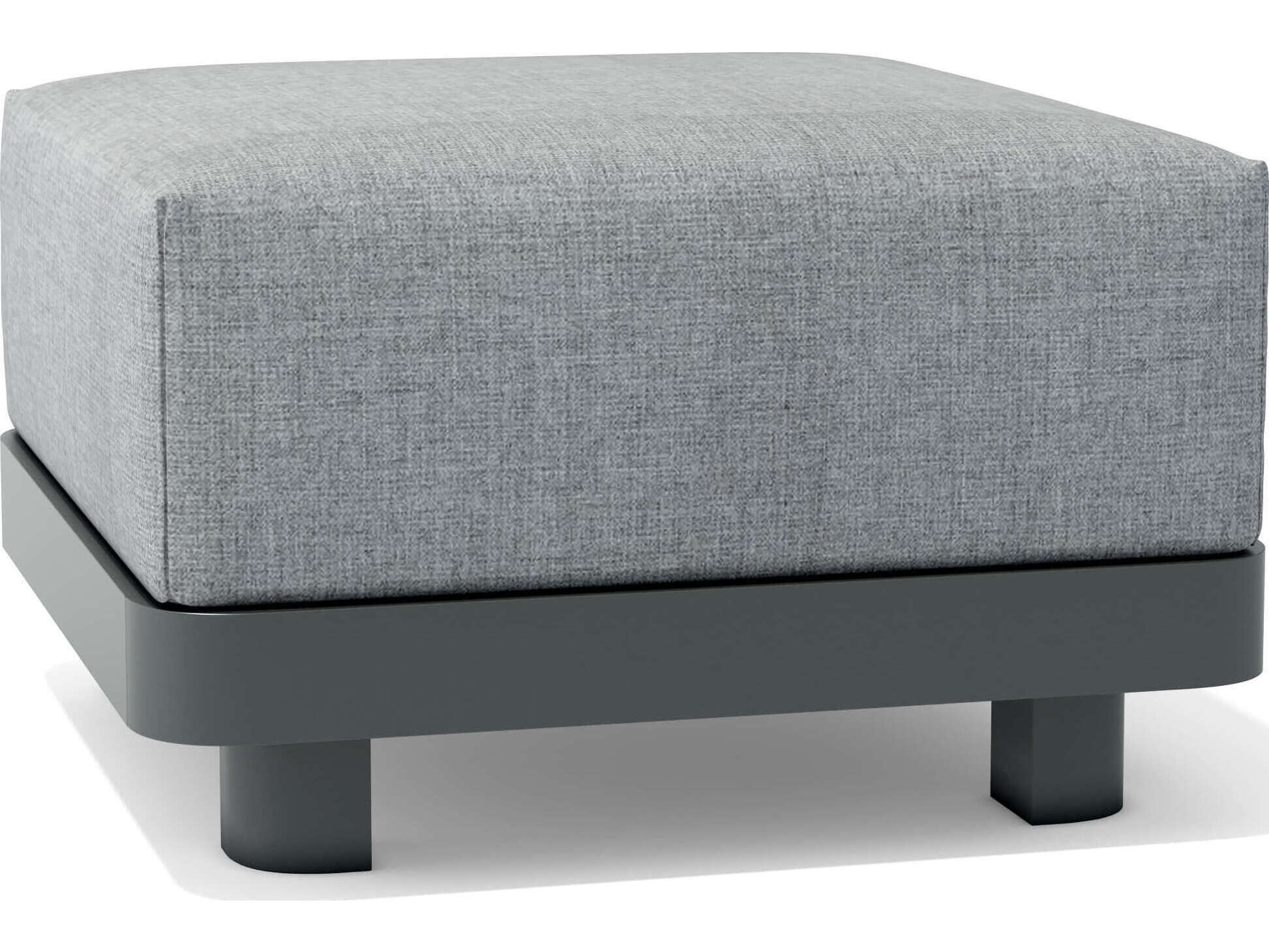 Anderson Teak Granada Deep Seating Aluminum Ottoman DS 904 AL - Outdoor Patio Furniture for Poolside, Garden & Deck Relaxation