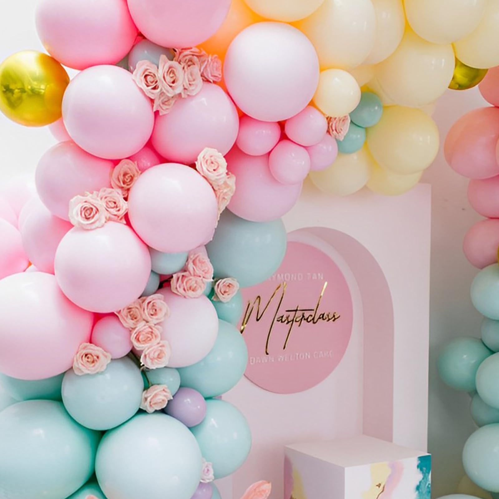 110pcs Pastel Balloons 12 Inch Macaron Latex Party Balloons for Graduation, Easter, Wedding, Birthday, Bridal Shower, Baby Shower & Anniversary Decorations - Perfect for Rainbow Themed Parties, Photo Backdrops & Indoor/Outdoor Celebrations