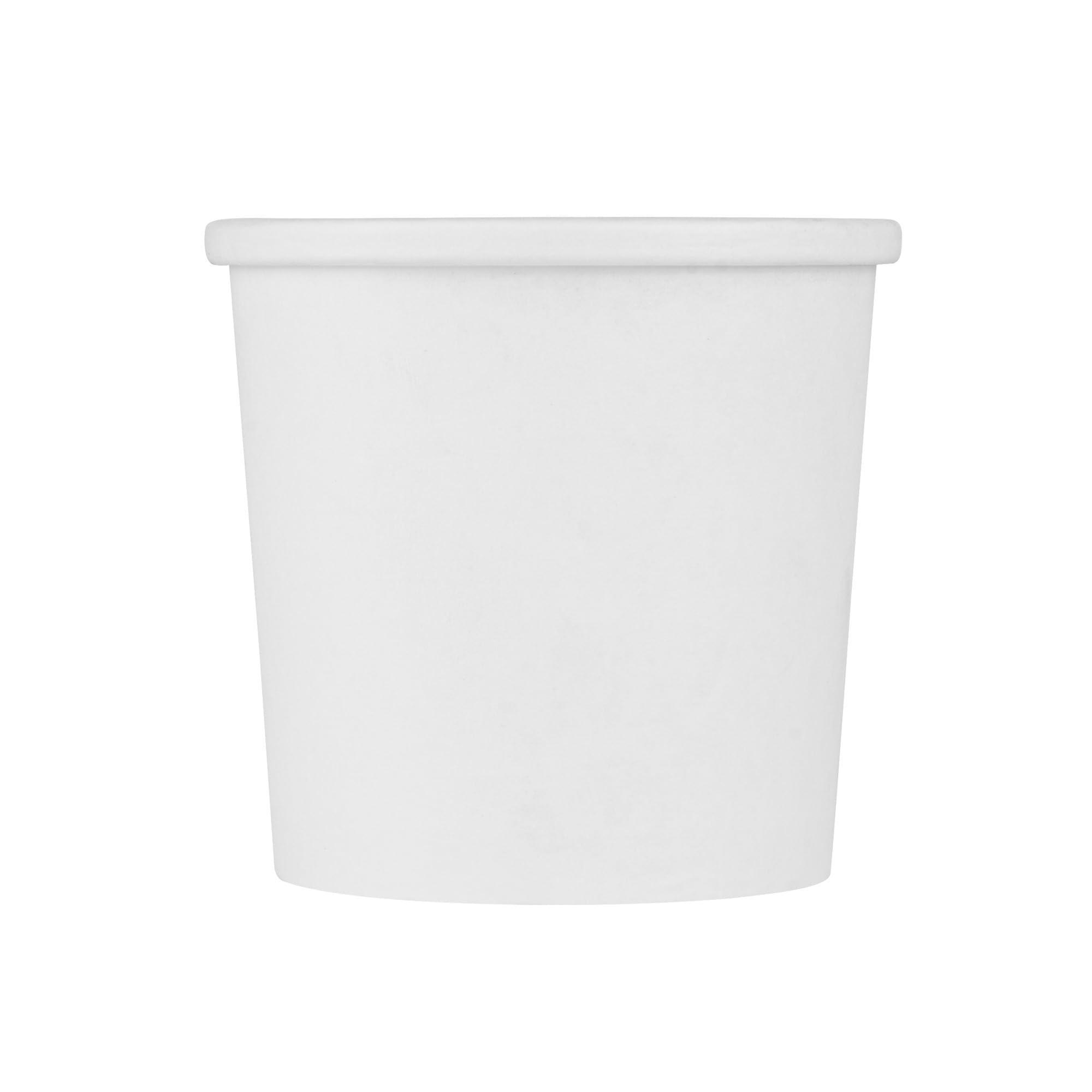 Restaurantware Bio Tek 12oz Disposable Soup Cups - 200 Pack Microwave Safe Paper Containers with Vented Lids (Sold Separately) for Hot & Cold Foods - White To-Go Soup Bowls Perfect for Desserts, Treats, Takeout, Catering & Restaurant Use