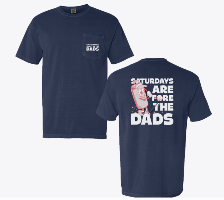 Dad's Golf Pocket Tee - Comfortable Navy Polo Shirt for Men | Perfect for Weekend Golfing & Casual Outings