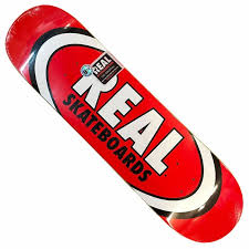 Real Classic Oval Deck 8.12 - Premium Skateboard Deck for Street & Park Riding | Durable Maple Wood Construction | Perfect for Skaters & Collectors