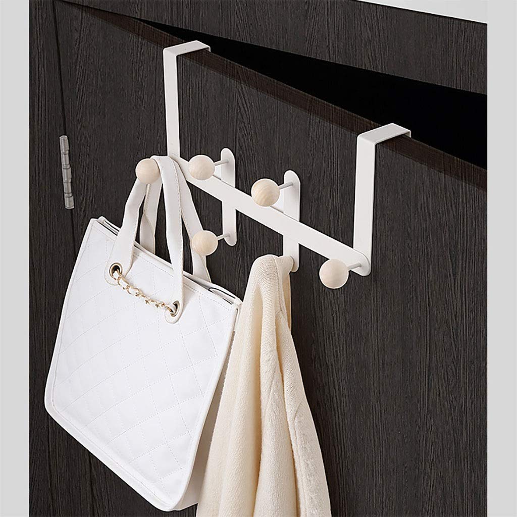 Wall Mounted Door Hook - Space Saving Coat & Towel Rack for Bathroom Storage