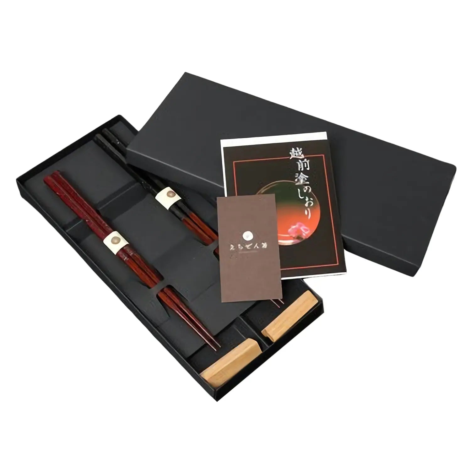 Premium Echizen Shikki Wooden Couple Chopsticks - Handcrafted Japanese Kirara Design - Perfect for Romantic Dinners & Asian Cuisine Gifts