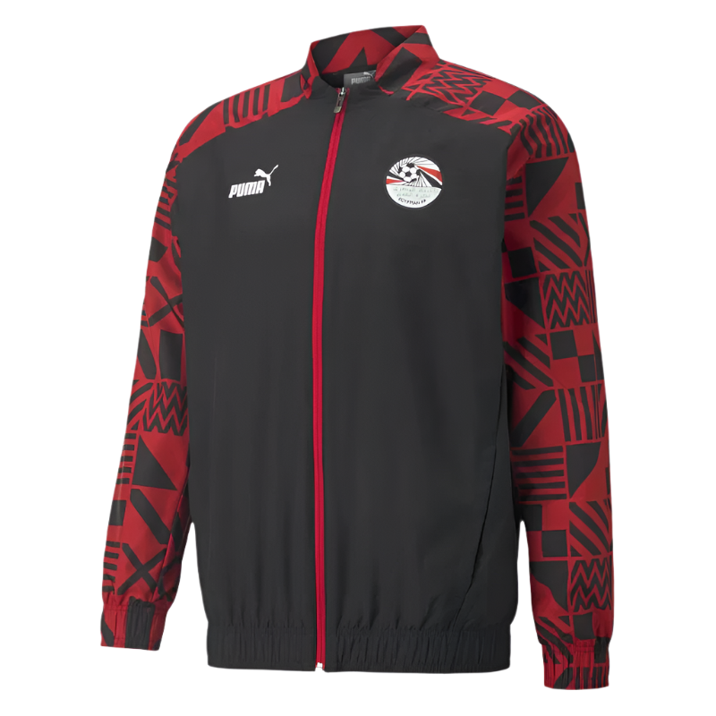 Puma Egypt Pre Match Jacket - Men's Lightweight Soccer Training Jacket with Moisture Wicking Technology - Perfect for Football Practice, Gym Workouts & Casual Wear