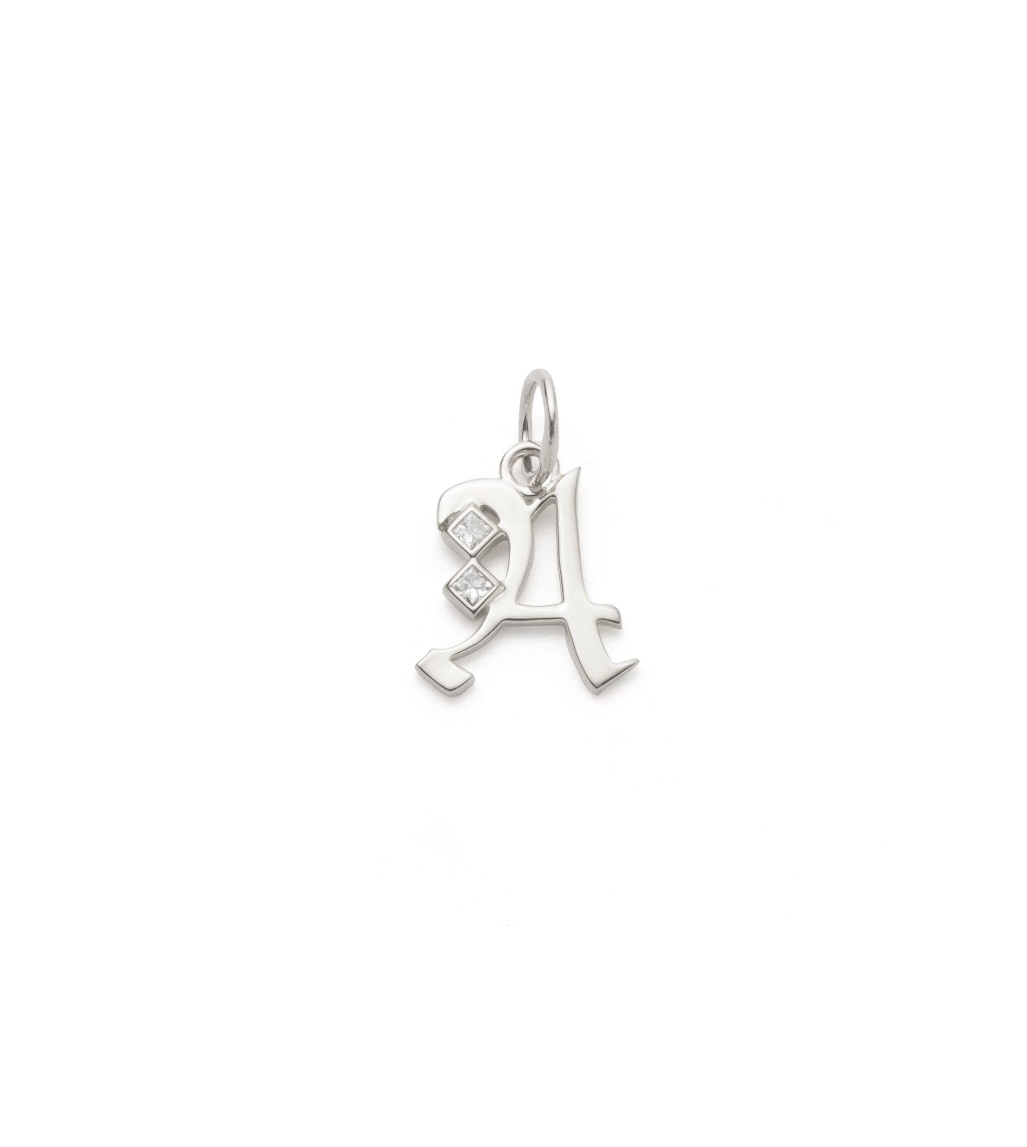 Personalized Square Cut Diamond Initial Pendant Necklace - Custom Monogram Jewelry for Women, Gift for Her - Perfect for Birthdays, Anniversaries & Special Occasions