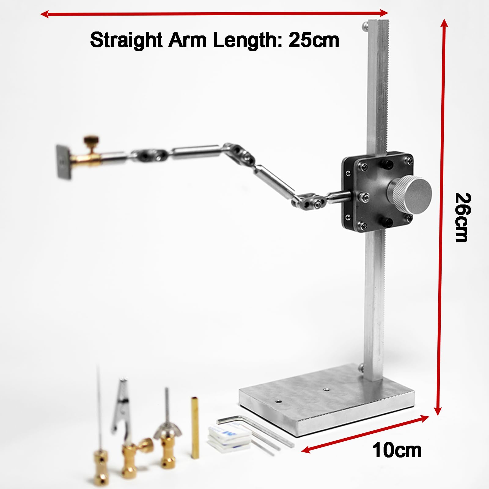 Stop Motion Animation Kit with 5 Connectors - Professional DIY Armature Rigging System for Animators | 26cm Adjustable Silver Stand for Stop Motion, Time-Lapse Photography & Product Shooting - Perfect for Claymation, Lego Movies & Creative Filmmaking