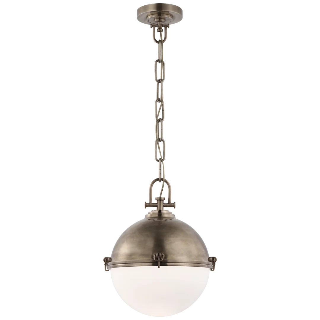 Large Globe Pendant Light Fixture - Modern Glass Globe Chandelier for Dining Room, Living Room, Bedroom & Entryway - Elegant Hanging Light for Home Decor