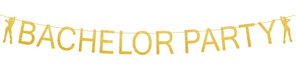 BroSash Bachelor Party Banner - Gold Sexy Stripper Bachelorette Party Decorations | Naughty Wedding Decor, Groom to Be Garland Sign | Perfect for Bachelor Parties, Bridal Showers & Engagement Celebrations