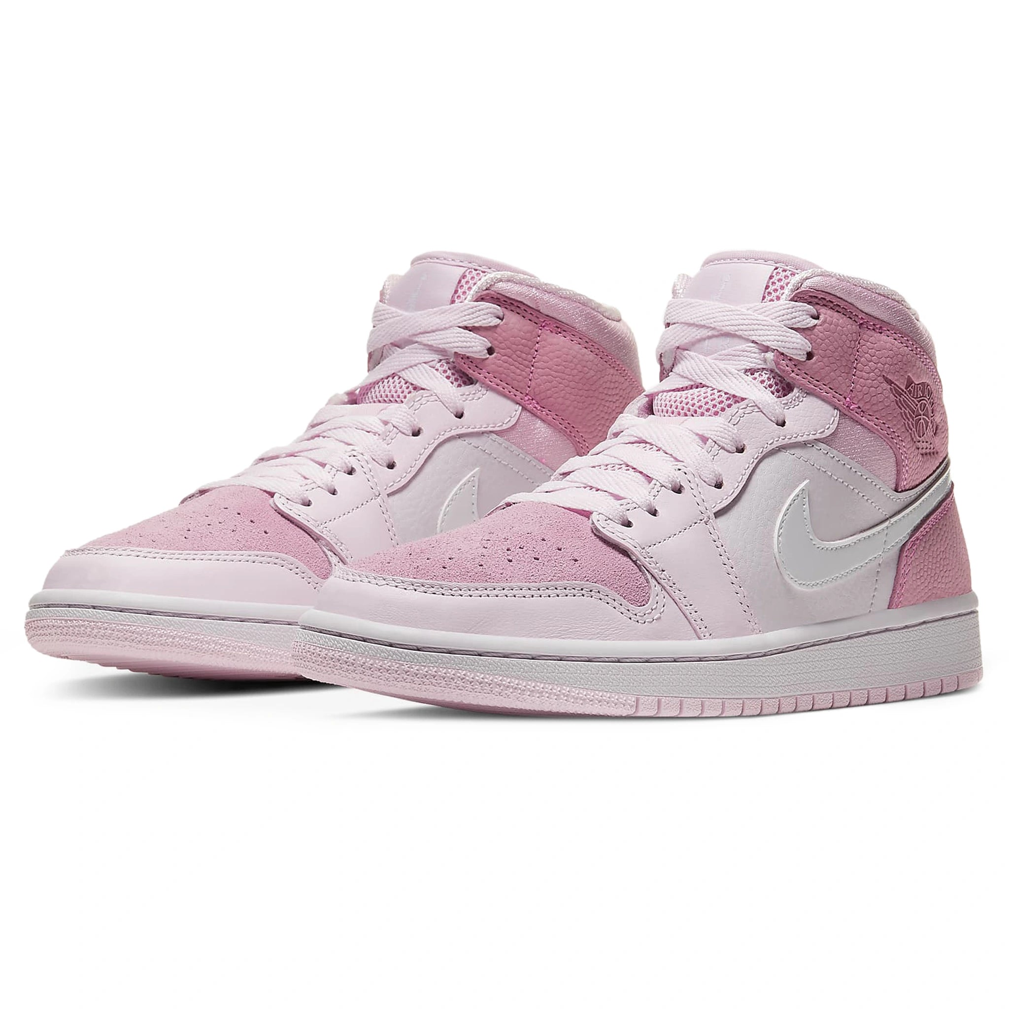 Air Jordan 1 Mid Digital Pink Women's Basketball Shoes - Stylish Sneakers for Casual Wear, Gym & Street Fashion