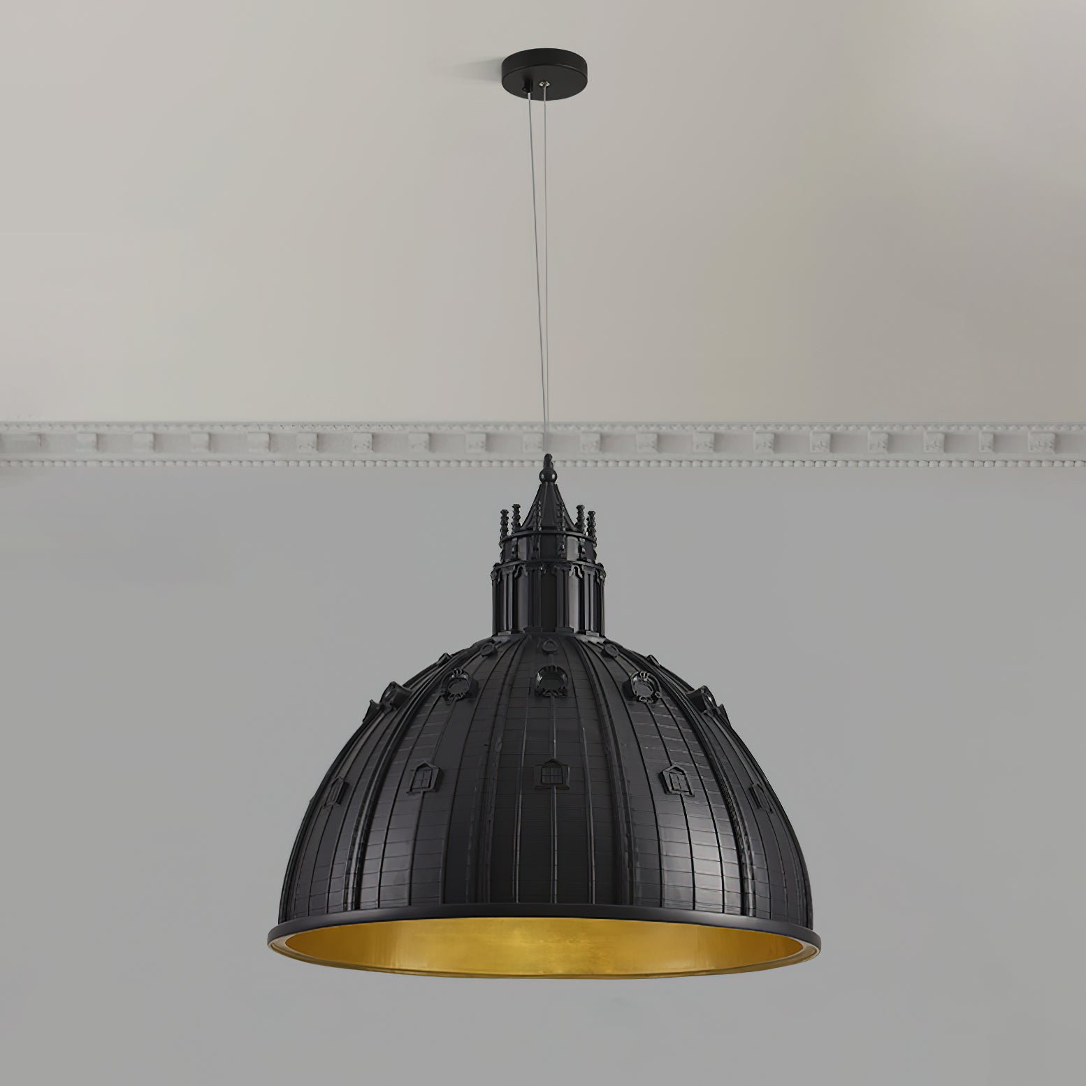 Seletti Cupolone Pendant Lamp - Modern Glass Ceiling Light Fixture for Dining Room, Living Room & Bedroom Decor