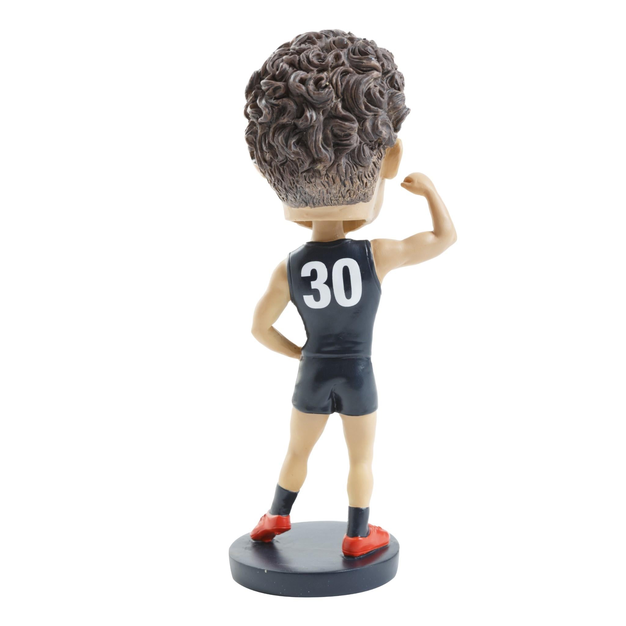 AFL Carlton Blues Charlie Curnow Bobblehead - Official AFL Collectible Figurine for Fans & Sports Memorabilia Collectors - Perfect for Game Day Decor & Team Spirit Displays