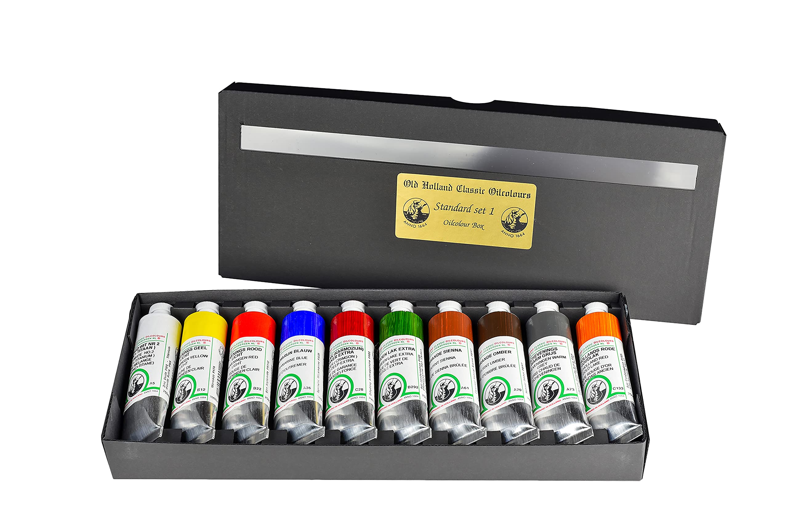 Old Holland Classic Oil Color Introductory Box Set - 10 Colors, 40ml Tubes | Professional Artist Paint Set for Canvas Painting & Portrait Art