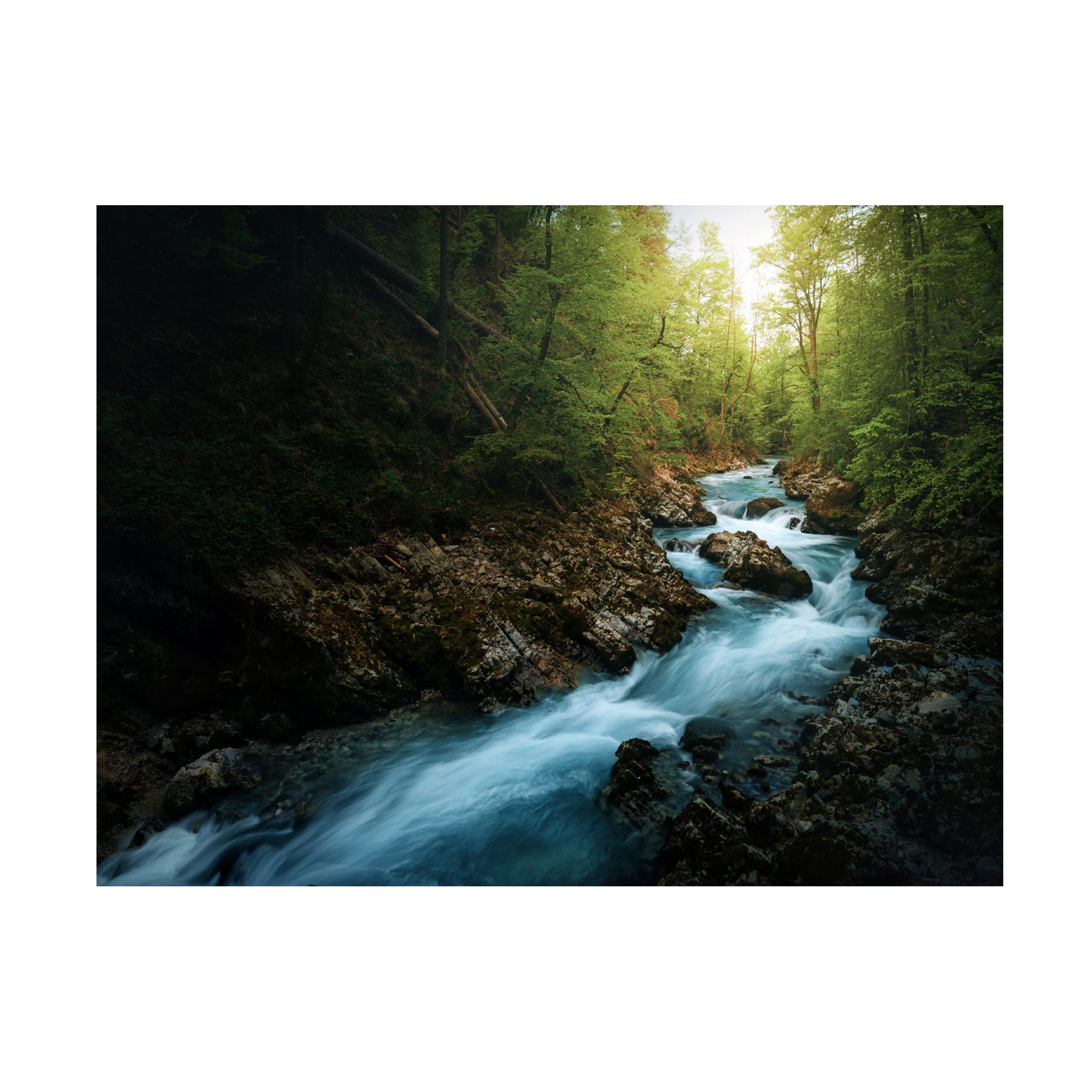 Trademark Fine Art 'Gorge 2' Canvas Wall Art by Juan Pablo - Stunning Landscape Painting for Living Room, Bedroom & Office Decor
