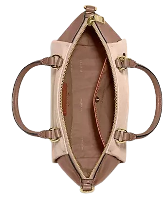 Coach Elise Satchel with Signature Badge - Stylish Leather Shoulder Bag for Women | Perfect for Work, Travel & Everyday Use