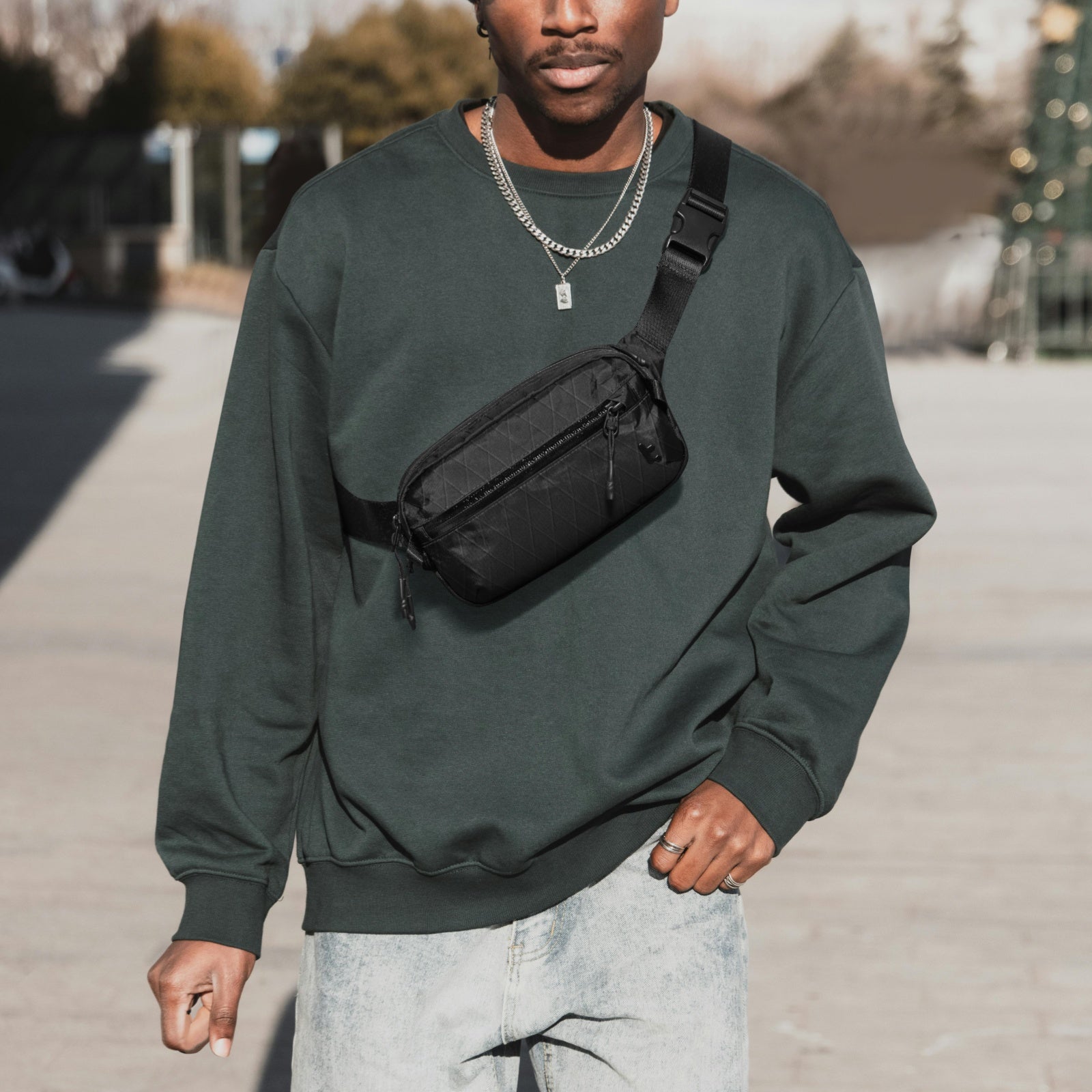 Aviator T35 X-Pac Chest Bag - Durable Crossbody Sling Pack for Outdoor, Travel & Everyday Use - Water-Resistant & Lightweight Design