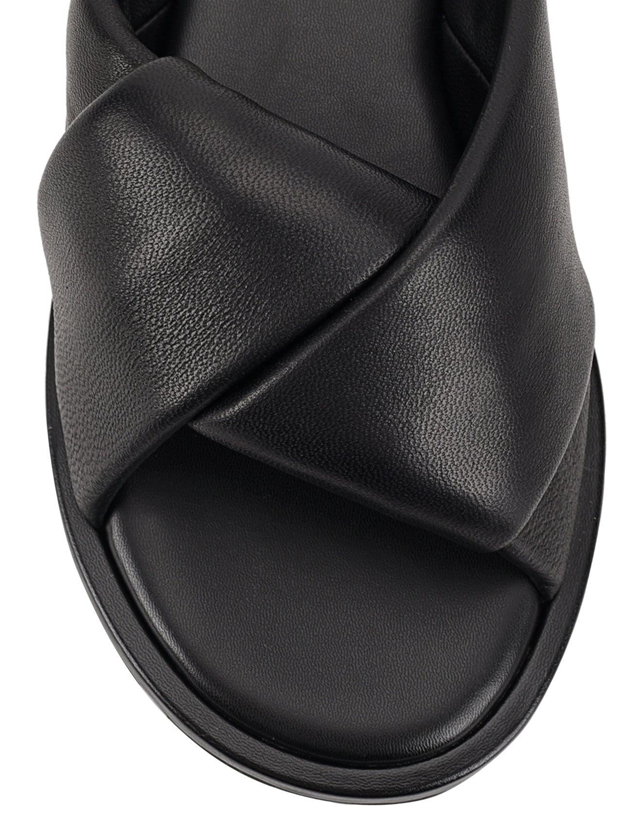 Westy Puffy Slides - Black Leather Comfortable Slippers for Men & Women | Perfect for Indoor, Outdoor, and Beach Wear