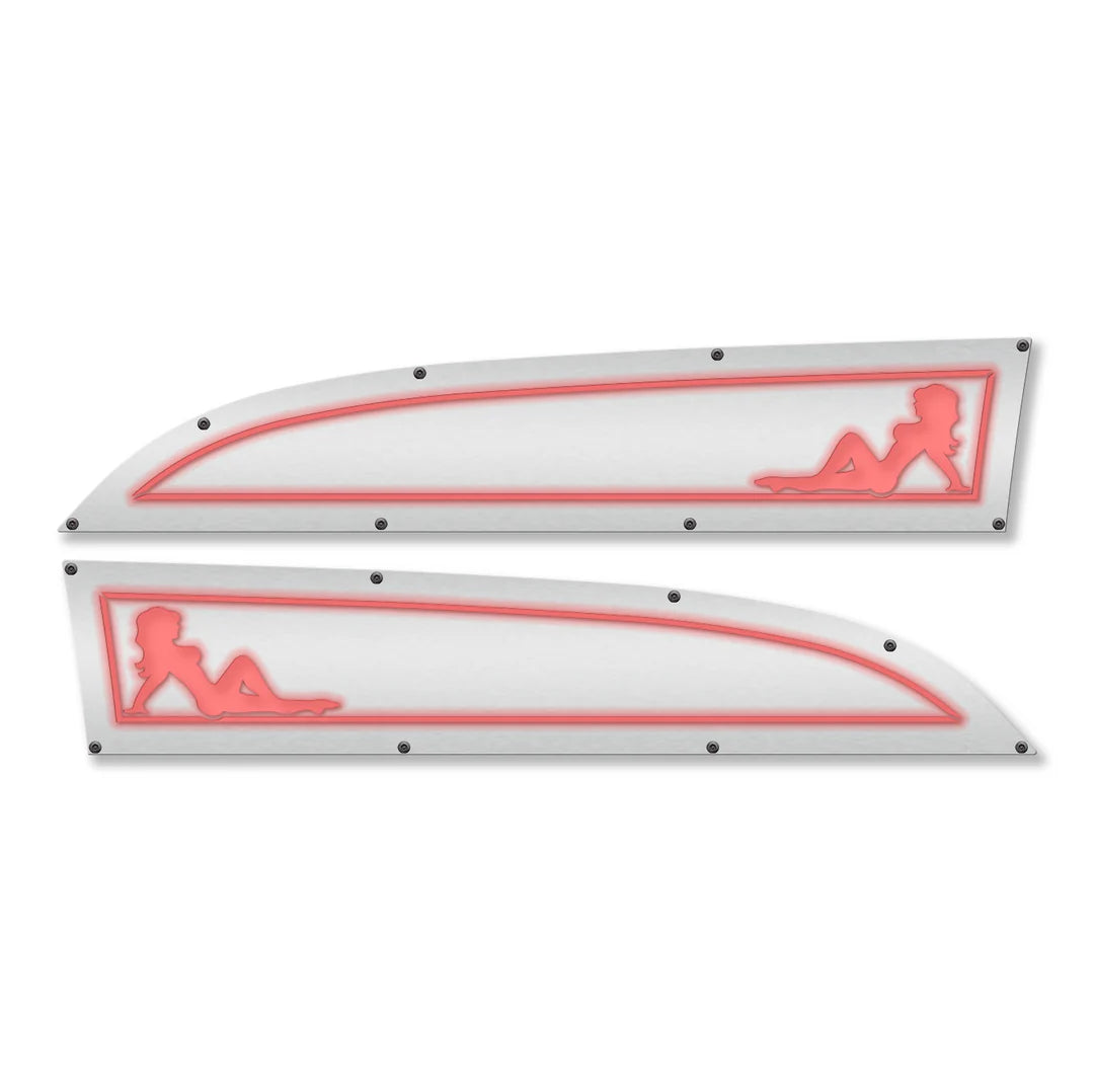 Custom Ford Super Duty Fender Badge Replacements for Model 11-16 - LED Compatible & Fully Customizable | Perfect for Truck Upgrades & Off-Road Adventures