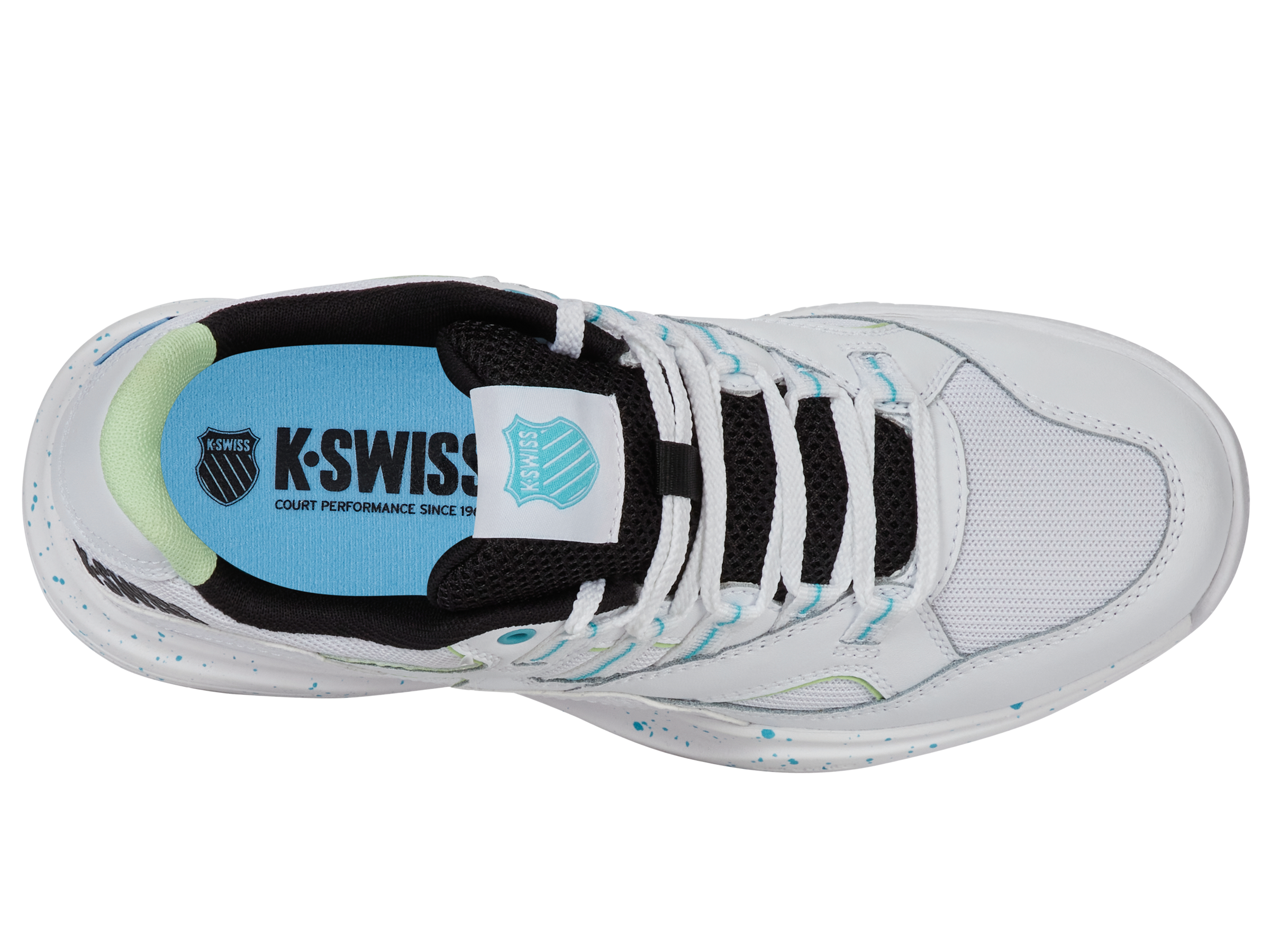 TURA TEAM 94076 971 M Sneakers - White, Paradise Green & Black Colorway | Men's Running Shoes for Gym, Jogging & Casual Wear