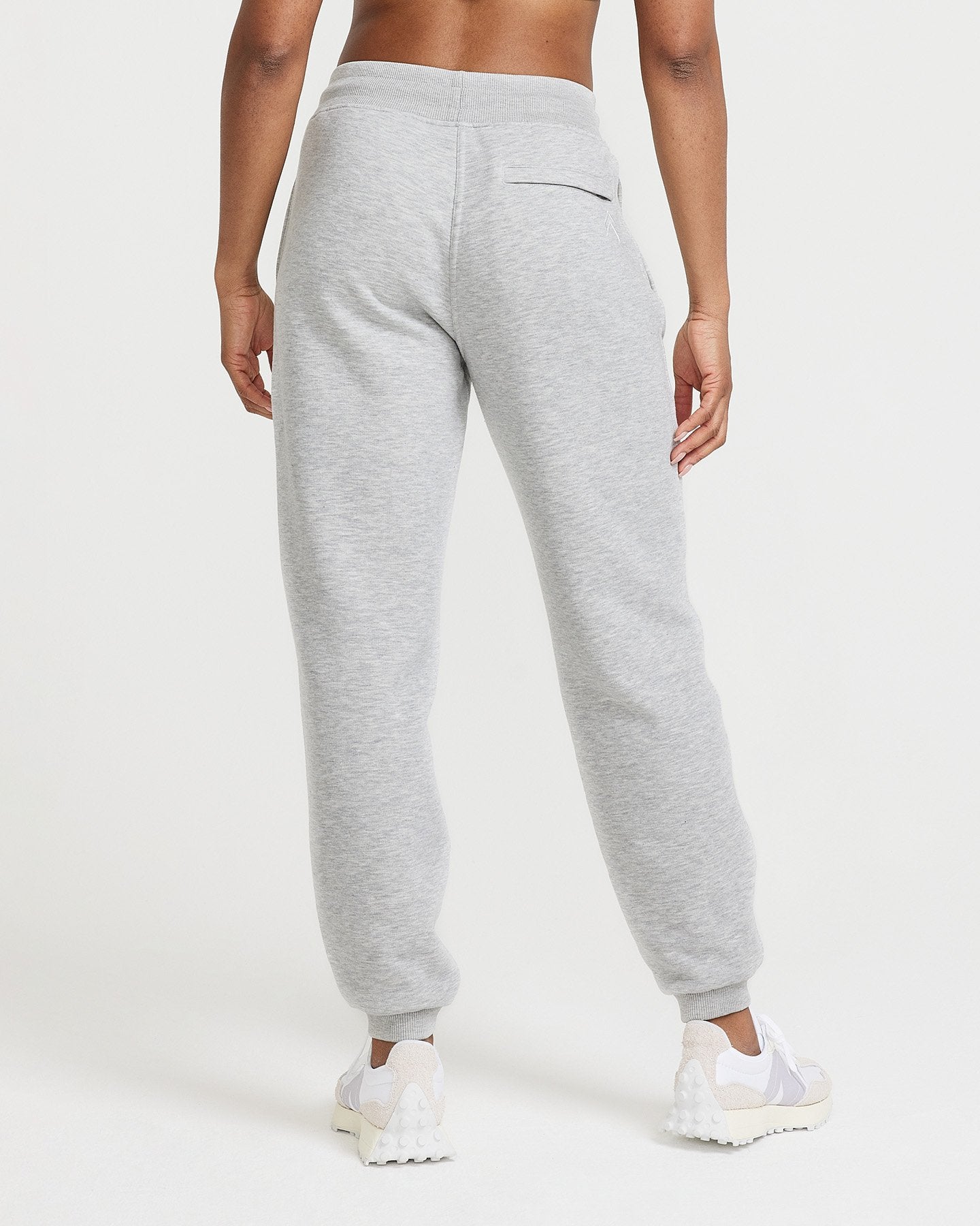 Classic Lounge Joggers for Women - Soft Silver Marl Sweatpants | Comfortable Casual Pants for Home, Yoga & Running Errands