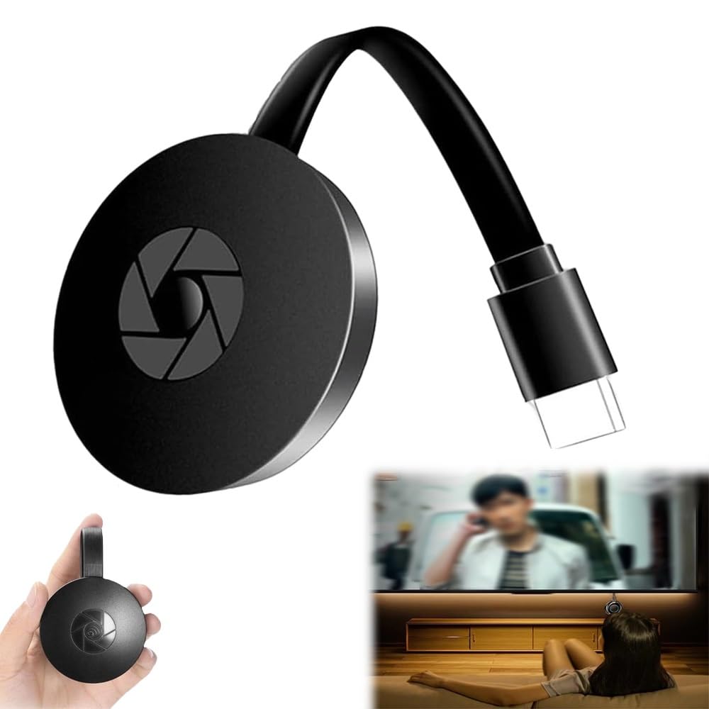 QILINSENLIN 4K Wireless Display Adapter - Castview TV Streaming Device, Screen Mirroring Dongle for Smart TV, Chromecast Alternative - Perfect for Home Theater, Office Presentations & Gaming (1pc)