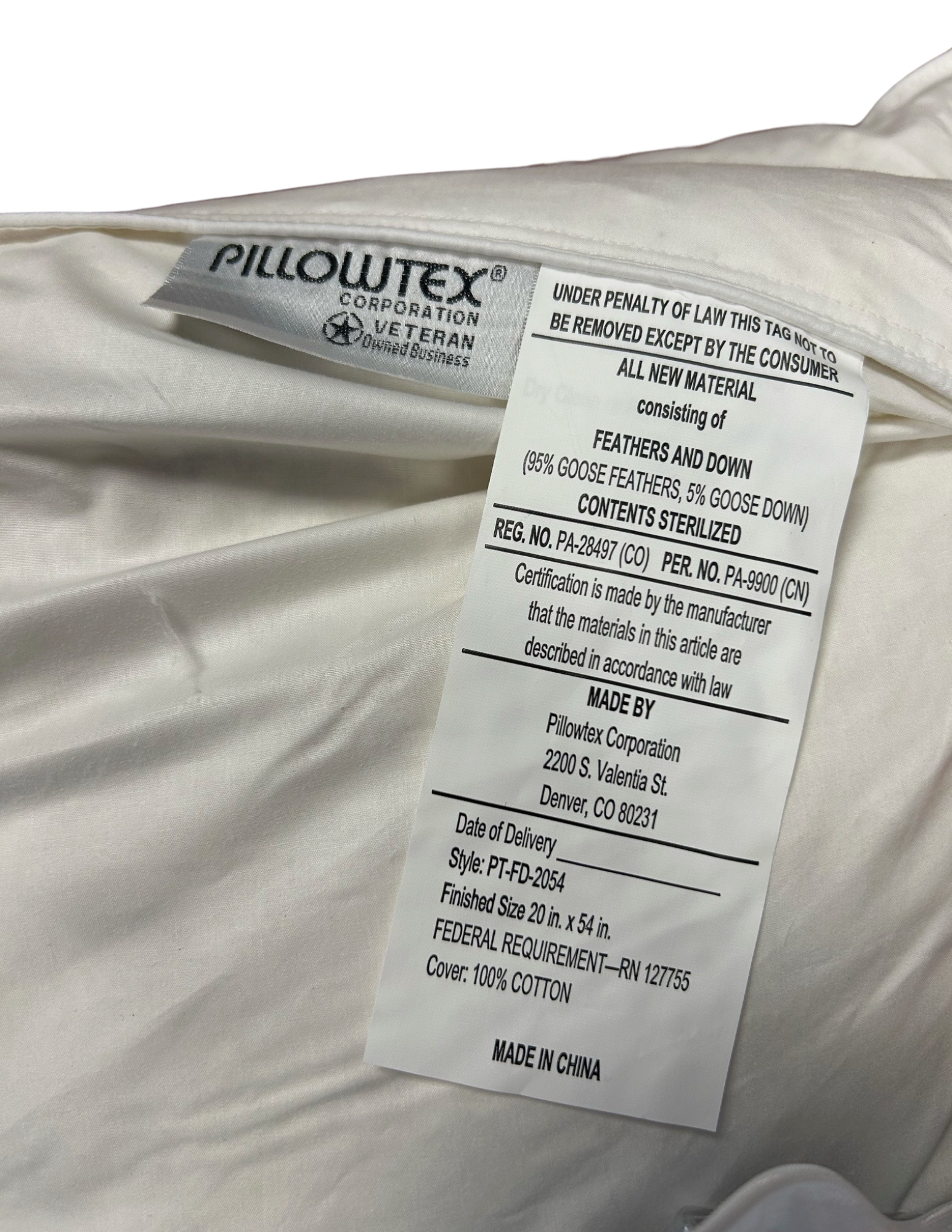 Premium White Goose Feather & Down Body Pillow - Ultra Soft Support for Sleeping, Lounging & Pregnancy Comfort - Hypoallergenic Luxury Bedding