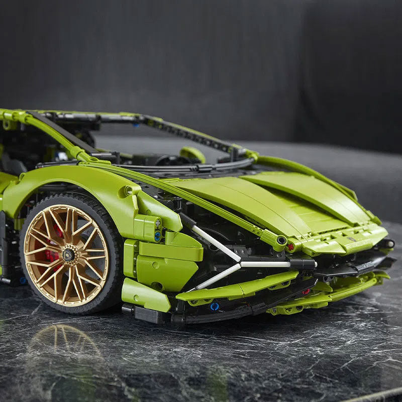 3696pcs Lamborghini Sian FKP 37 Building Blocks - Compatible with LEGO 42115 Model Car Kit for Adults, Collectors & Kids | Perfect for DIY Projects, Birthday Gifts & Home Decoration