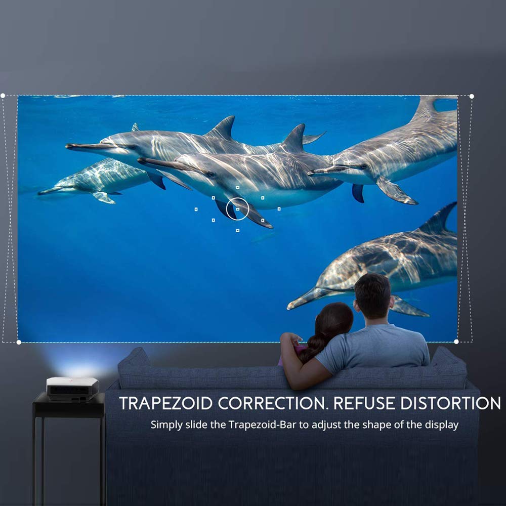 1080P Full HD LED Projector for Home Theater & Business Presentations - Compatible with Laptop, Phone, Android, TV via HDMI/USB | Perfect for Movie Nights, Office Meetings & Classroom Teaching