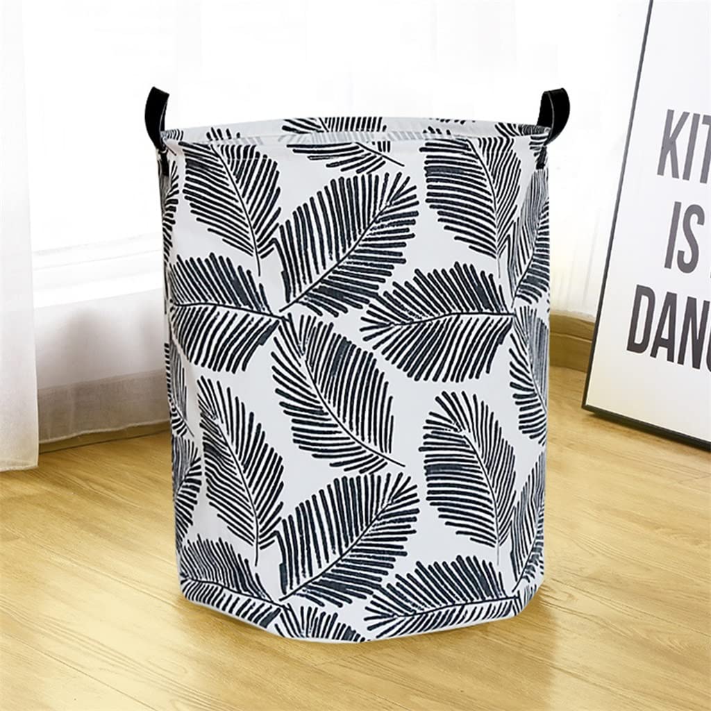 Foldable Waterproof Canvas Laundry Basket - 50cm x 40cm Portable Clothes Hamper Organizer for Bedroom, Bathroom & Dorm | Easy Storage & Travel Use (Argento)