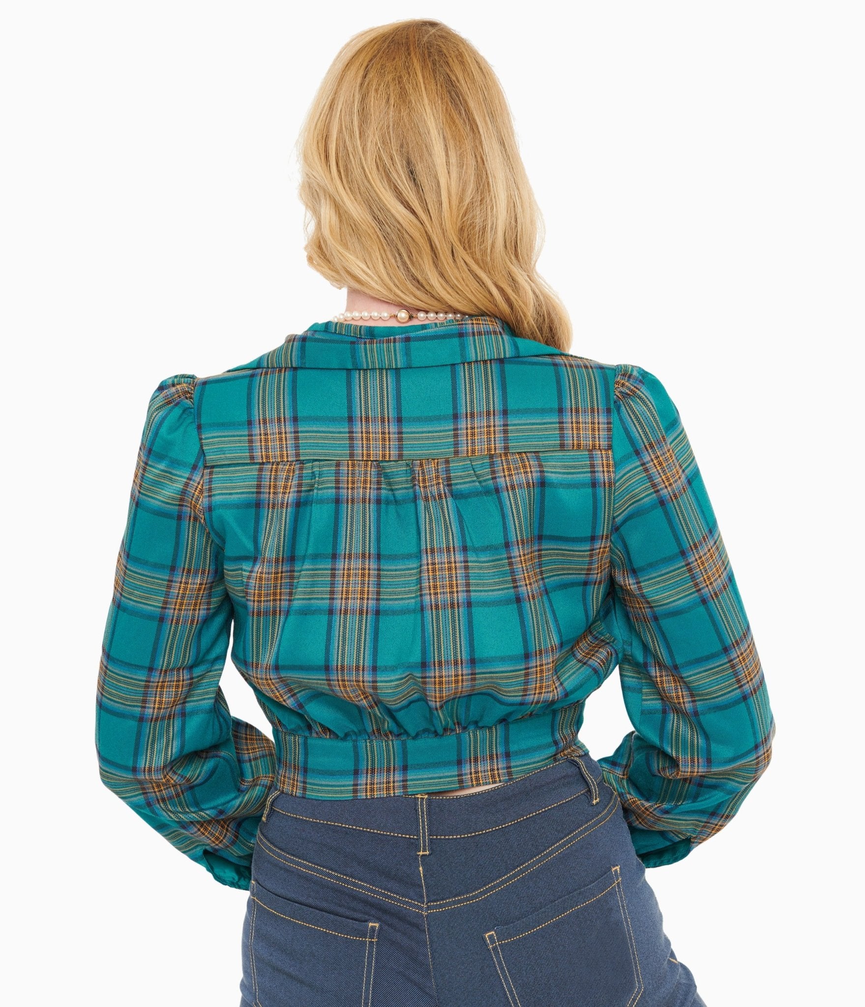 Stylish Green Plaid Rosie Bomber Jacket for Women - Trendy Vintage Inspired Outerwear - Perfect for Casual Outings, Fall Fashion & Streetwear Looks