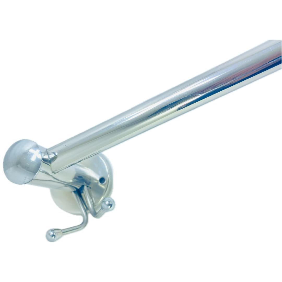 18 Inch Stainless Steel Towel Bar - Bathroom Towel Rack for Hand & Bath Towels, Durable & Rustproof (1 Pack) - Perfect for Bathrooms, Kitchens & Laundry Rooms