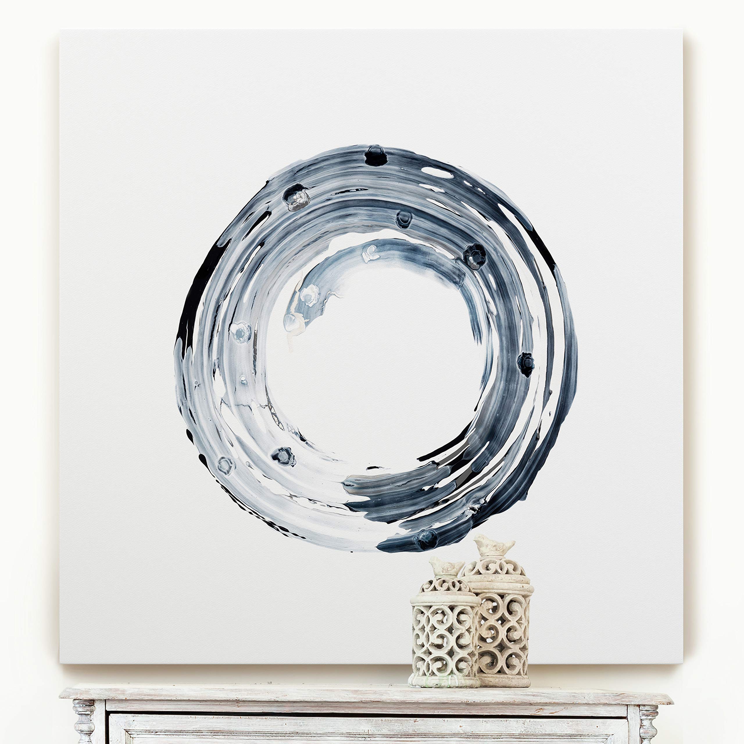 Encircle I' Gallery Wrapped Canvas Abstract Wall Art - Modern Home Decor for Living Room, Bedroom & Office - Ready to Hang Large Contemporary Painting