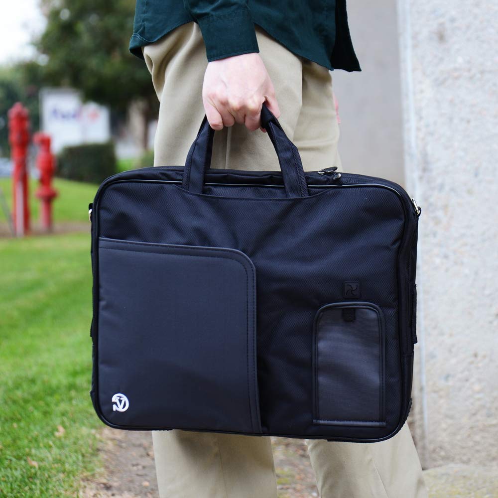 15.6 Inch Laptop Bag for Lenovo Yoga 730/Ideapad 330/ThinkPad T580/E590 - Waterproof Shoulder Messenger Bag for Business Travel & College Students