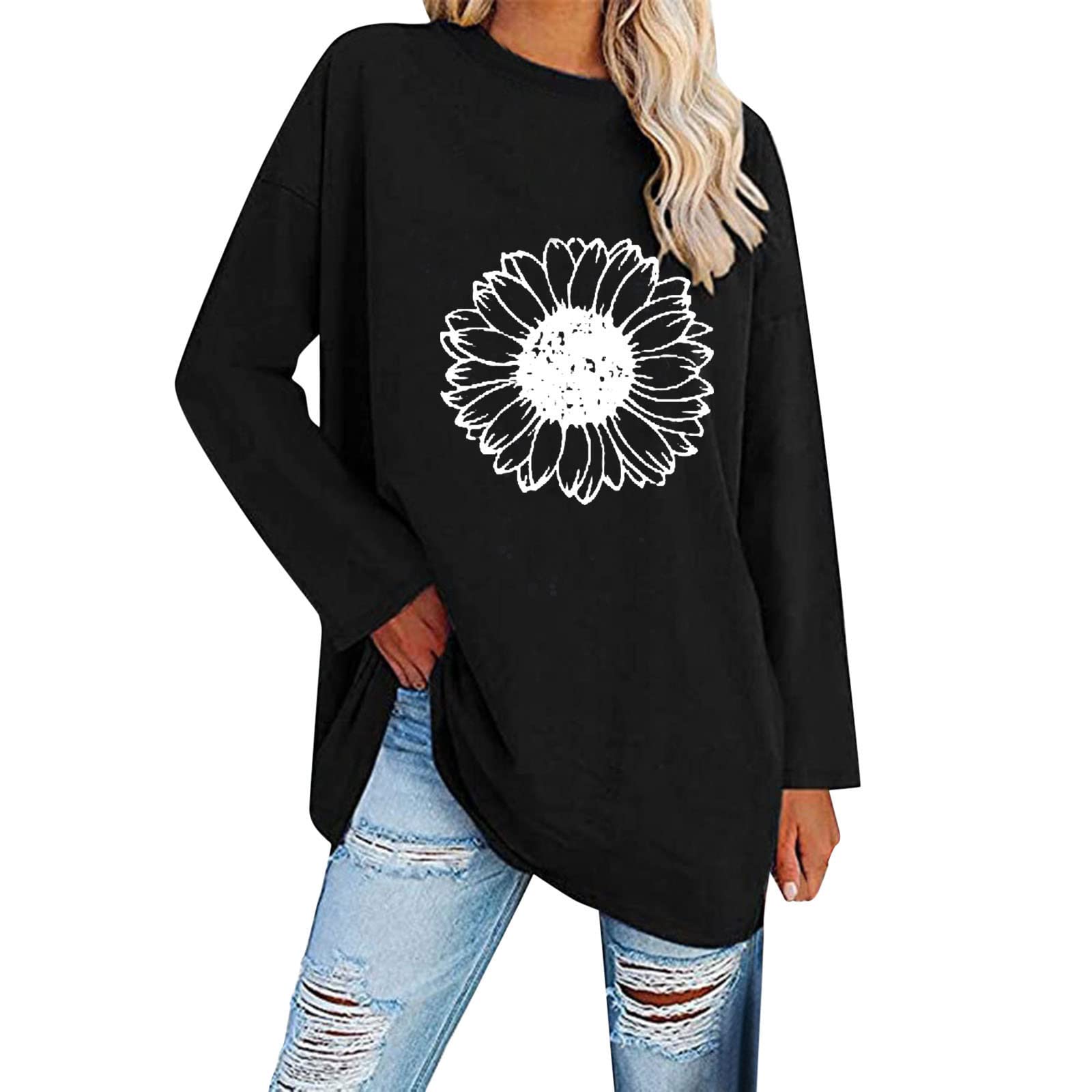 Women's Casual Henley Shirts - V Neck Button Down Long Sleeve Loose Waffle Knit Tunic Tops for Work & Everyday Wear | Comfortable Office & Weekend Outfit