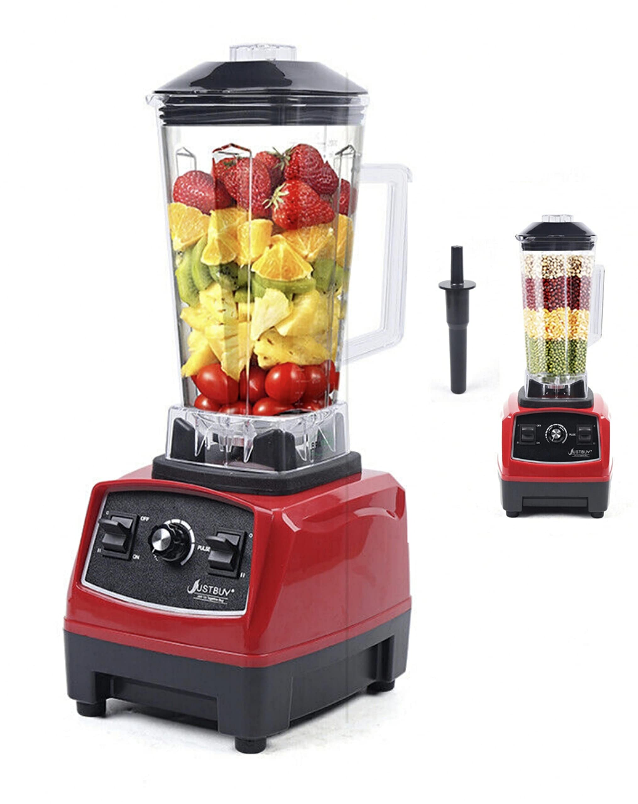 2200W Commercial Blender for Smoothies, Frozen Fruits & Ice Crushing - 2L Heavy Duty Countertop Blender for Juices, Milkshakes & Grain Processing - Perfect for Restaurants, Smoothie Bars & Home Kitchens