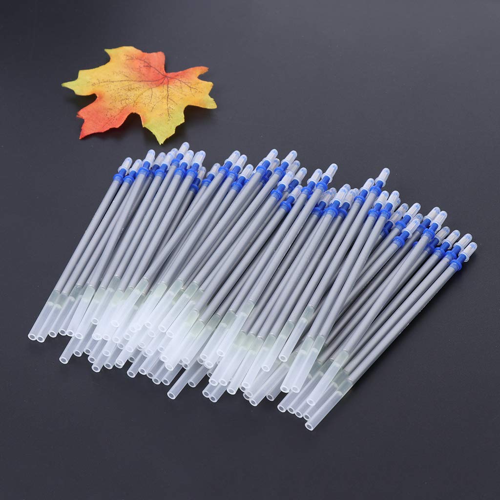 Dsxnklnd 100pcs Silver Lead Refill Pens - Fabric & Leather Marking Pens for Shoes, Bags, DIY Crafts | Perfect for Professional Tailoring, Leatherworking & Shoe Repair