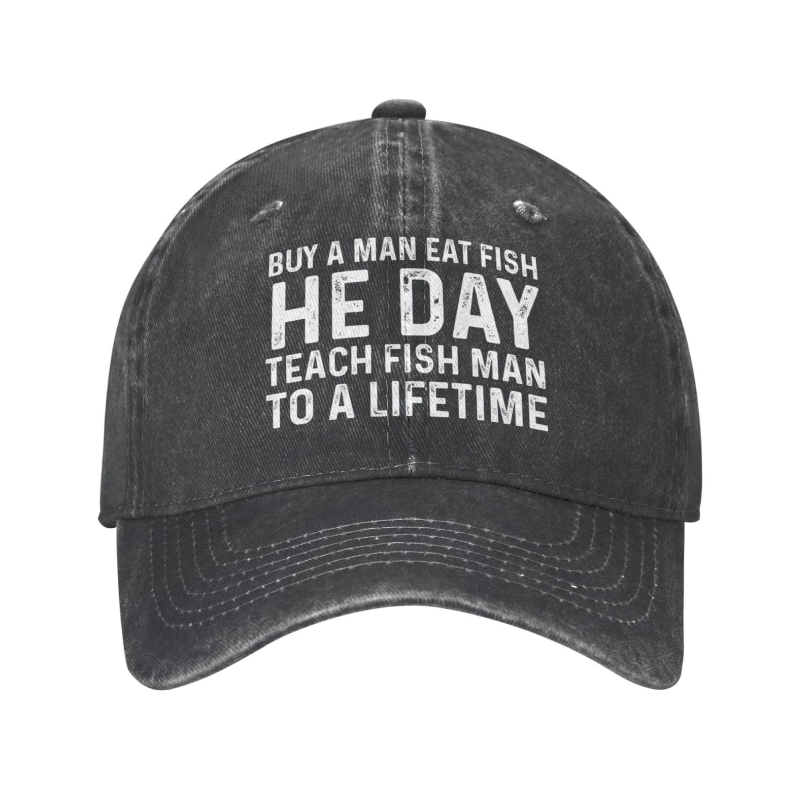 Funny Fishing Dad Hat - Graphic Embroidered Cap for Men & Women - Perfect Gift for Anglers, Fathers Day, Outdoor Fishing Trips