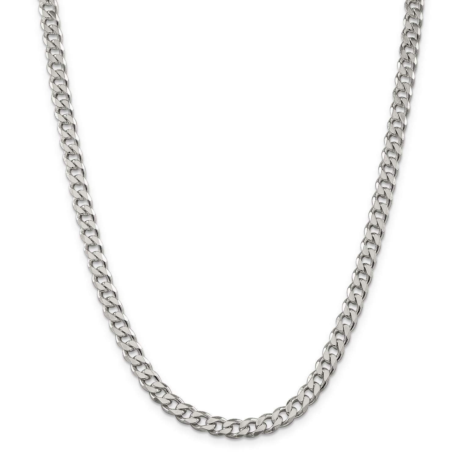 .925 Sterling Silver Large Curb Chain Necklace, Bracelet & Anklet Set - Durable Fashion Jewelry for Women & Men - Perfect for Everyday Wear, Gifts & Special Occasions