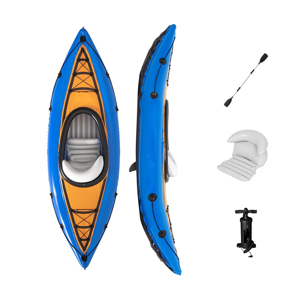Inflatable Kayak Canoe - Portable Folding Fishing Boat for Water Sports, Rafting & Outdoor Adventures | Perfect for Fishing, Camping & Family Outings