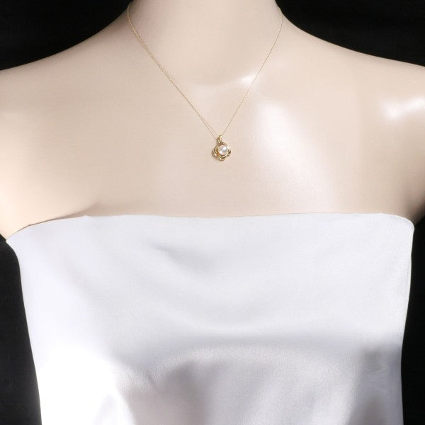 18K Yellow Gold Pearl Necklace for Women - Elegant & Timeless Jewelry Gift for Wedding, Anniversary & Special Occasions