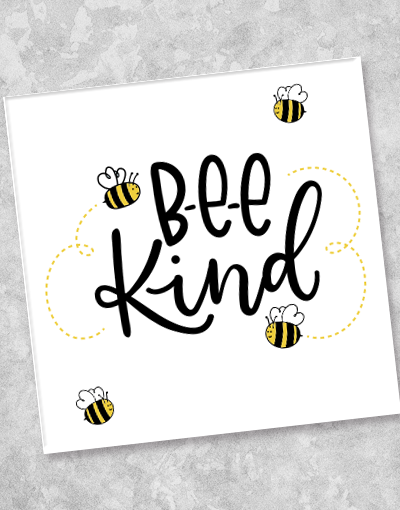 Bee Kind Beverage Napkins - 44 Count, Eco-Friendly Paper Napkins for Parties, Weddings & Picnics - Cute Bee Design for Summer Gatherings & Outdoor Events